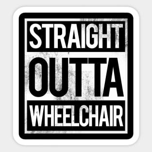 'Straight Outta Wheelchair' Hilarous Wheelchair Gift Sticker